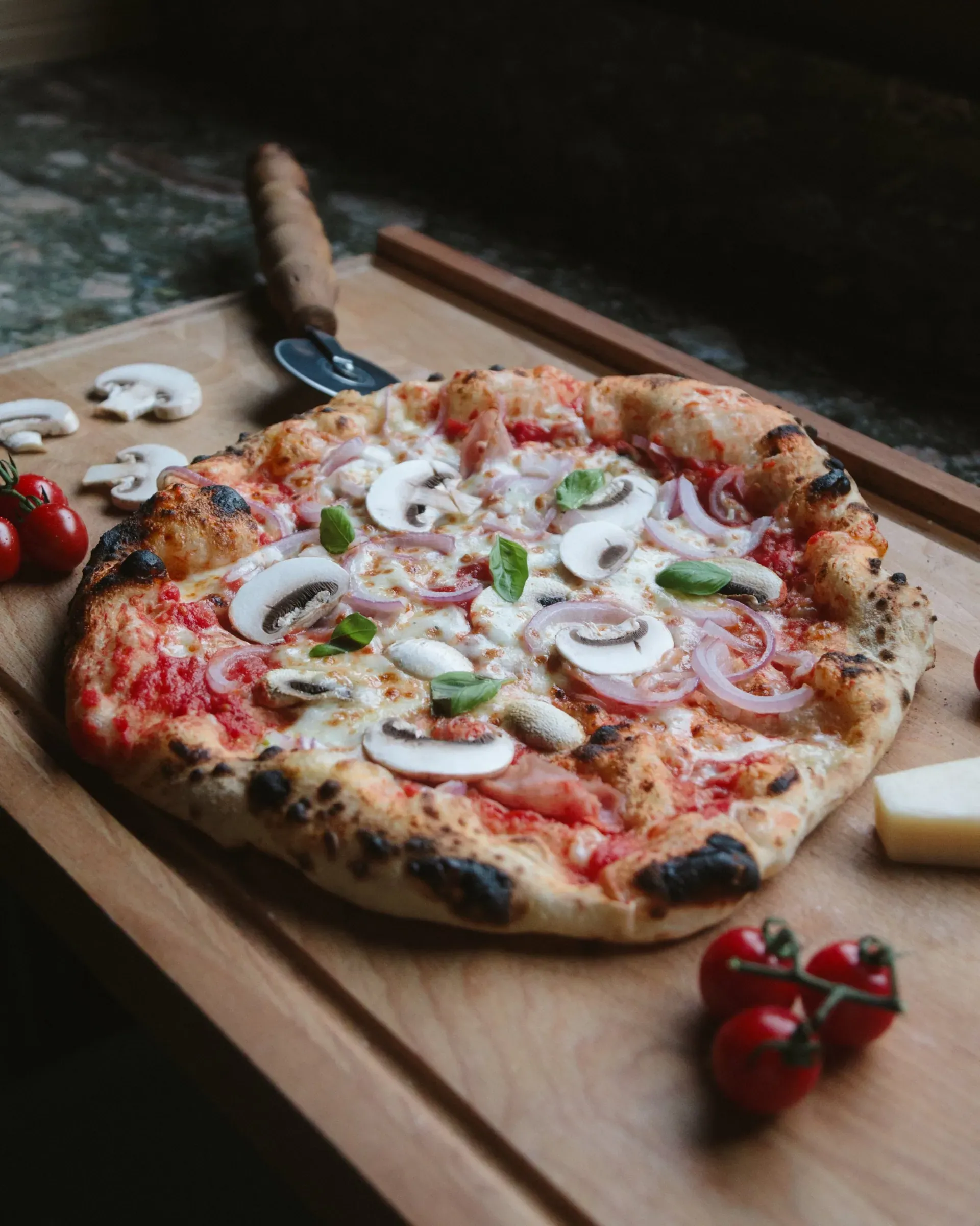 Pizza Schinken & Champignons